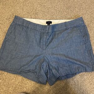 J. Crew Chambray Blue Women's Shorts size 14